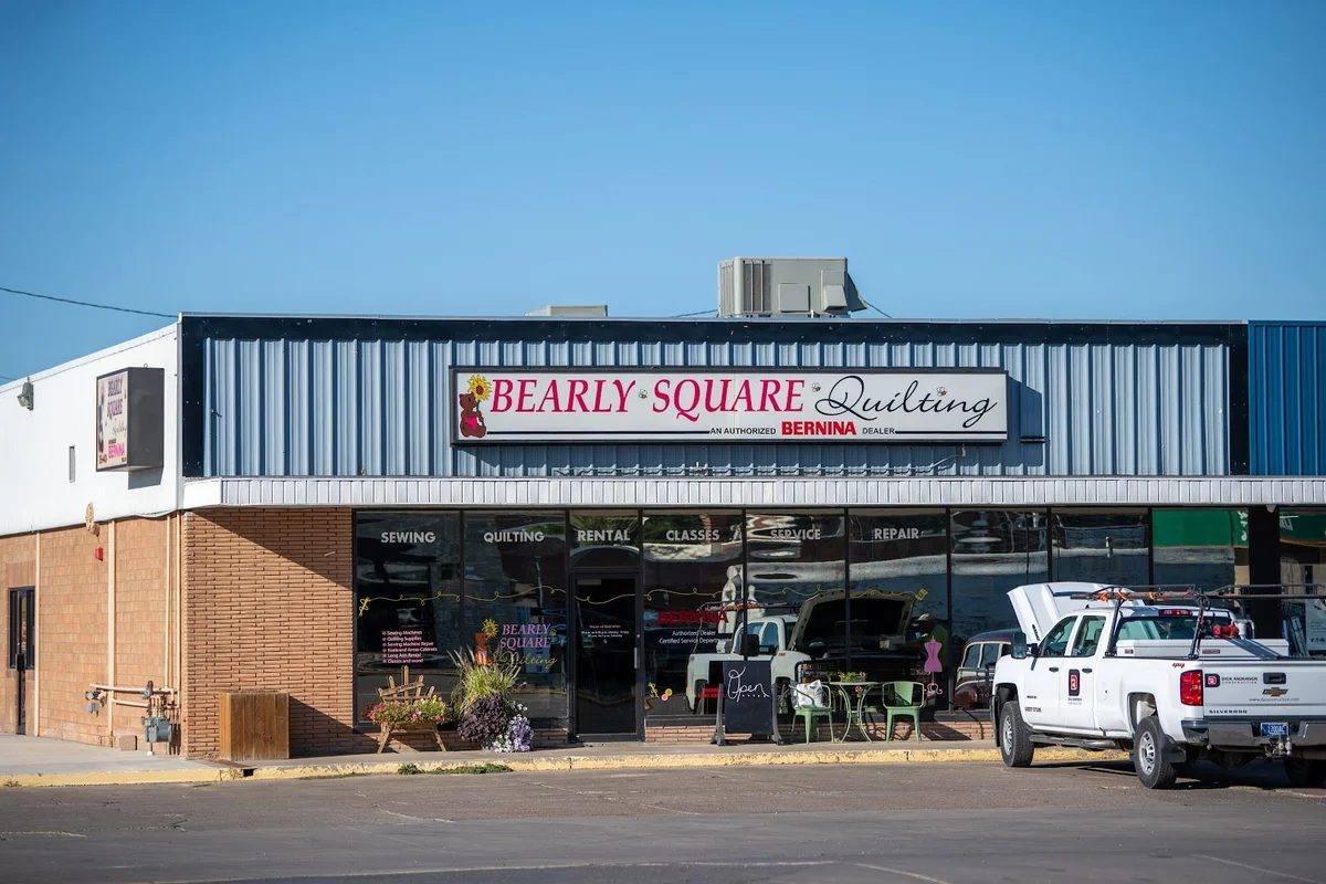 Bearly Square Quilting