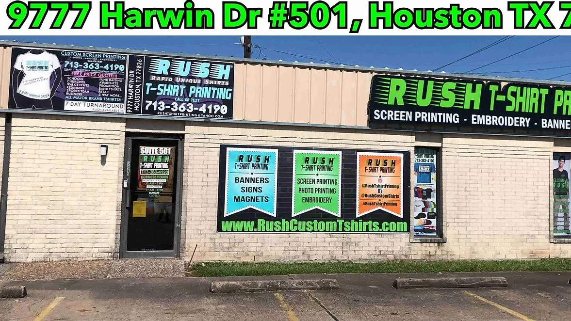 Rush T Shirt Printing Houston Screen Printing , Embroidery , Banner , DTF & More