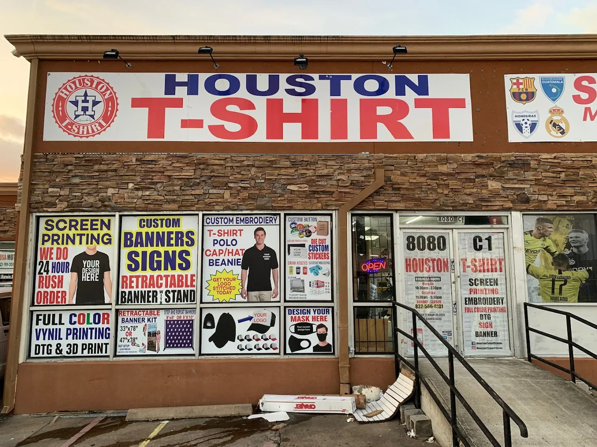 HOUSTON T-SHIRT PRINTER (Screen Printing, Embroidery, DTG, DTF)#1 in TEXAS